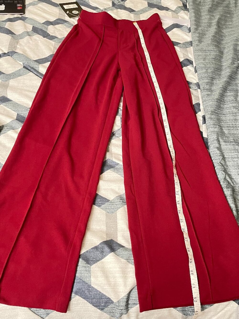 burgundy pants